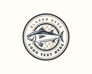 Fishing Net Tuna Farm Logo