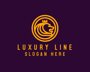 Elegant Royal Lion logo design