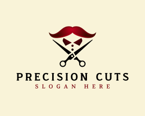 Barber Scissors Stylist logo design