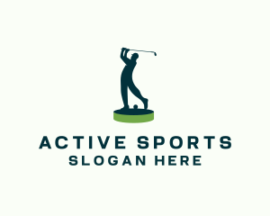 Golfer Sports Tournament logo