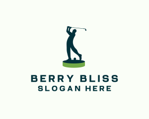 Golfer Sports Tournament logo design