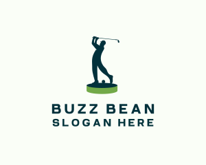 Golfer Sports Tournament logo design