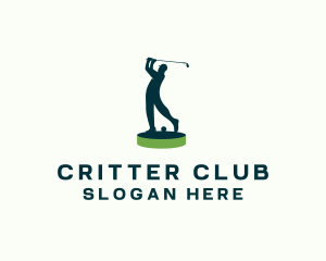 Golfer Sports Tournament logo design