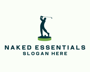 Golfer Sports Tournament logo design