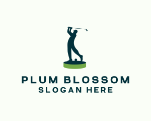 Golfer Sports Tournament logo design