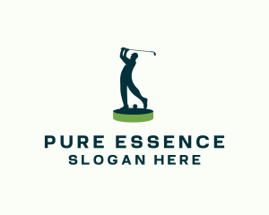 Golfer Sports Tournament logo design