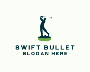 Golfer Sports Tournament logo design