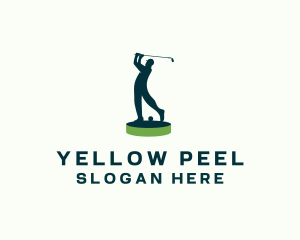 Golfer Sports Tournament logo design