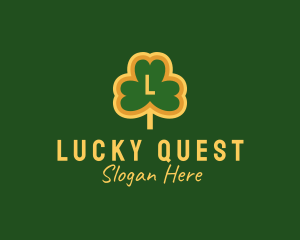 Clover Leaf Saint Patrick logo design