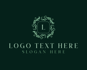 Organic Floral Leaves Logo