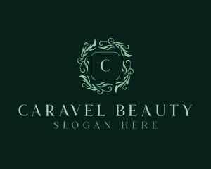 Organic Floral Leaves logo design