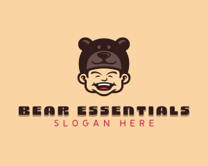 Bear Hat Kid  logo design