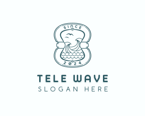 Waves Coast Surfing logo design