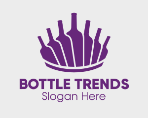 Purple Wine Bottles logo