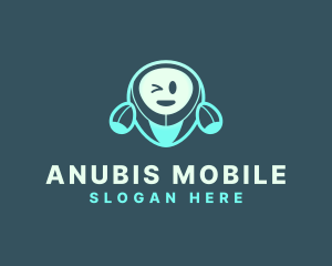 Robot Tech Mobile logo design