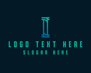 Business Modern Letter I logo