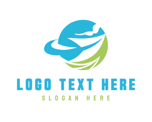 Logistics Courier Airplane logo