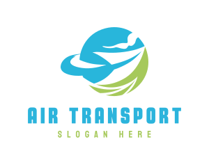 Logistics Courier Airplane logo design