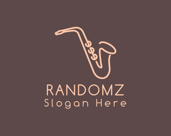 Saxophone Player logo example 4