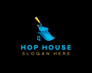 House Paint Roller Maintenance logo design