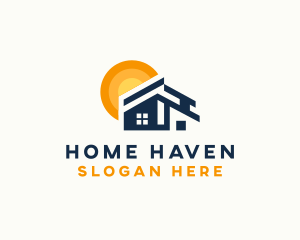 Residential Home Roofing  logo design