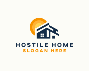 Residential Home Roofing  logo design