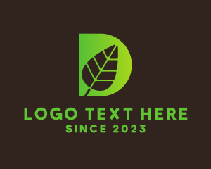 Environmental Leaf Letter D logo