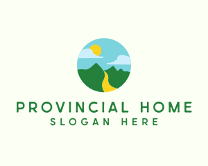 Provincial Mountain Scenery logo design