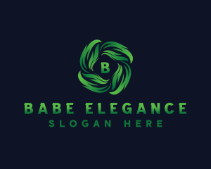 Natural Botanical Leaves  logo design