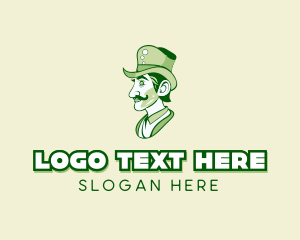 Irish Leprechaun Gentleman logo