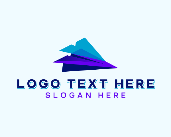 Paper Plane logo example 3