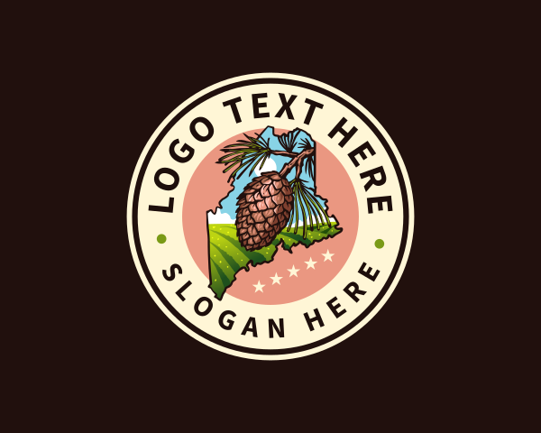 Pinecone logo example 2