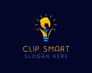 Light Bulb Electricity logo design