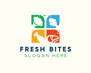 Fresh Grocery Shopping logo design