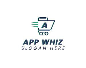 Fast Grocery Cart logo design