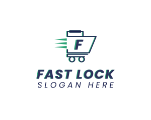 Fast Grocery Cart logo design