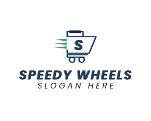 Fast Grocery Cart logo design