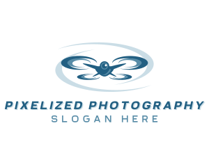 Camera Drone Propeller logo design