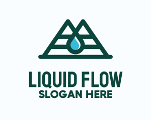 Natural Mountain Water logo design