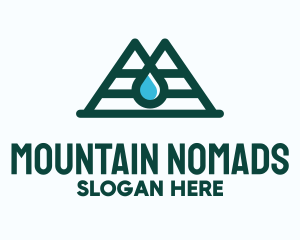 Natural Mountain Water logo design