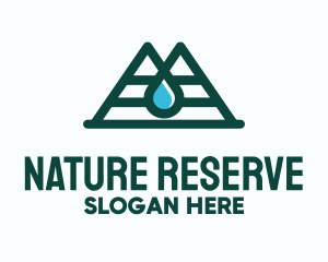 Natural Mountain Water logo design