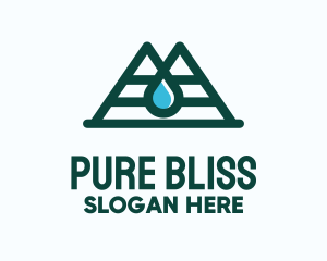 Natural Mountain Water logo design