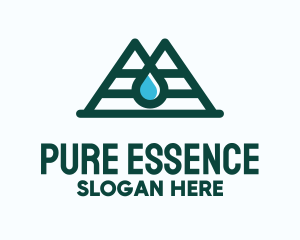 Natural Mountain Water logo design