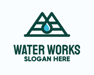 Natural Mountain Water logo design