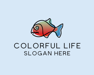 Animal Pet Fish  logo design