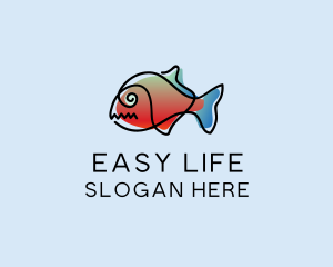 Pet Fish Marine logo design