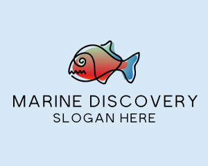 Pet Fish Marine logo design