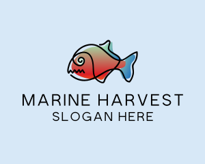 Pet Fish Marine logo design