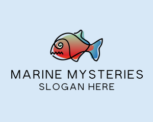 Pet Fish Marine logo design