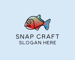 Pet Fish Marine logo design